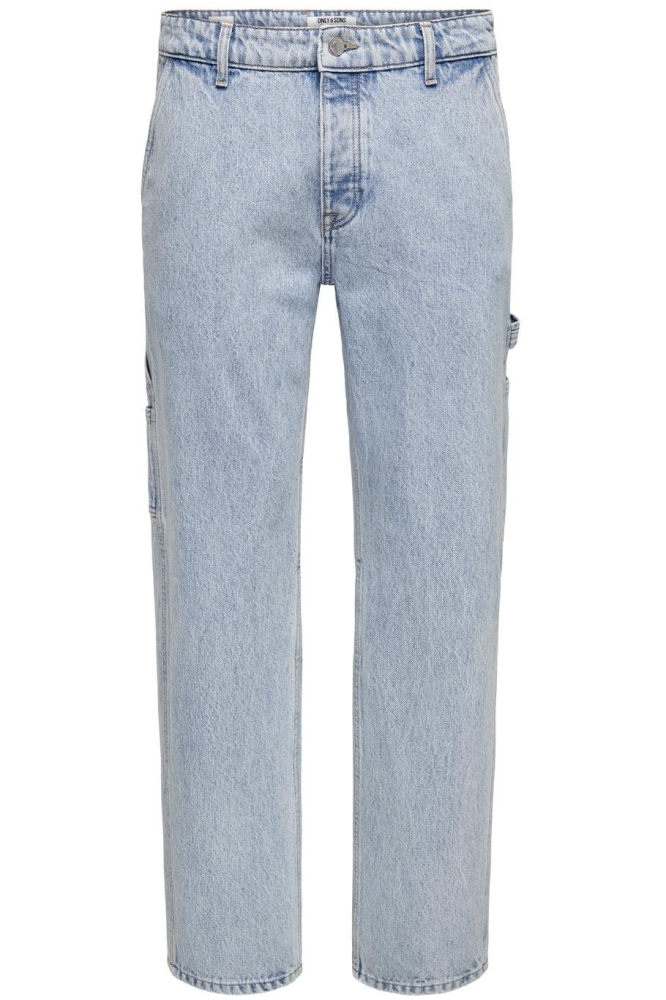 Only & Sons blauwe heren jeans | Vooraanzicht