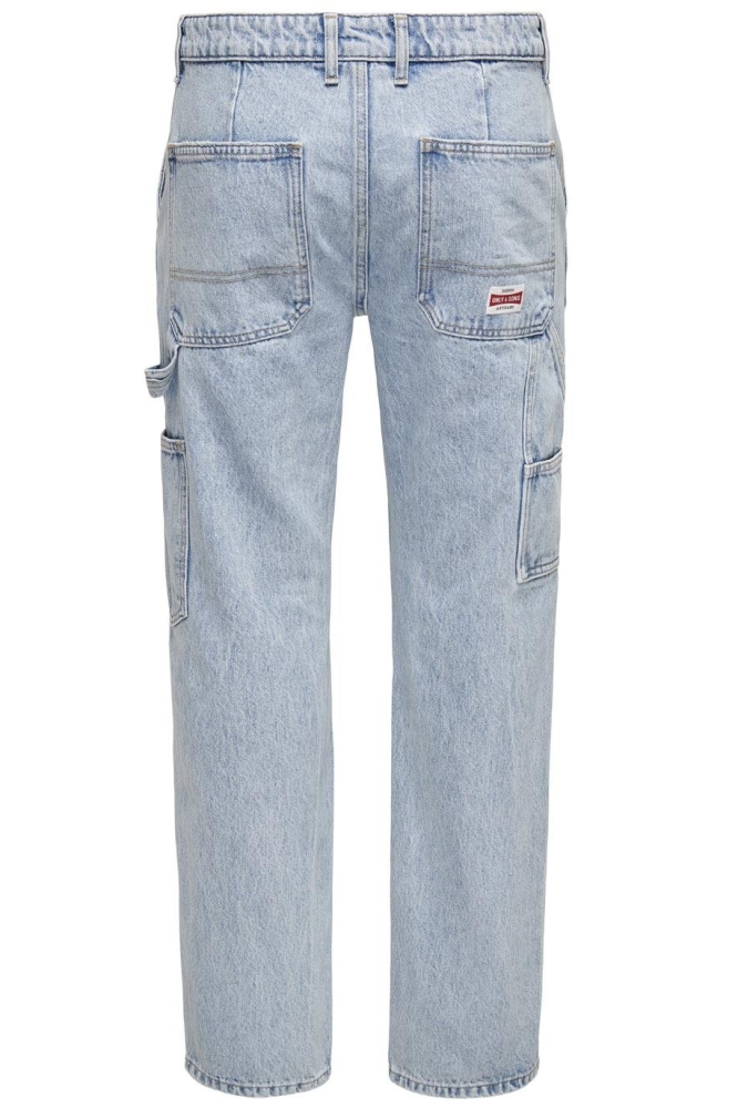 Only & Sons blauwe heren jeans | Achteraanzicht