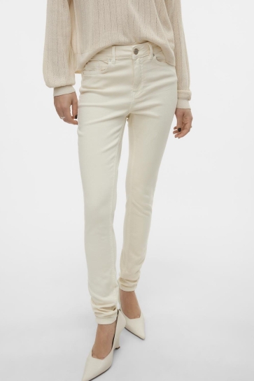 Vero Moda Jeans VMFLASH MR SKINNY JEANS COLOR GA NO 10307571 Ecru