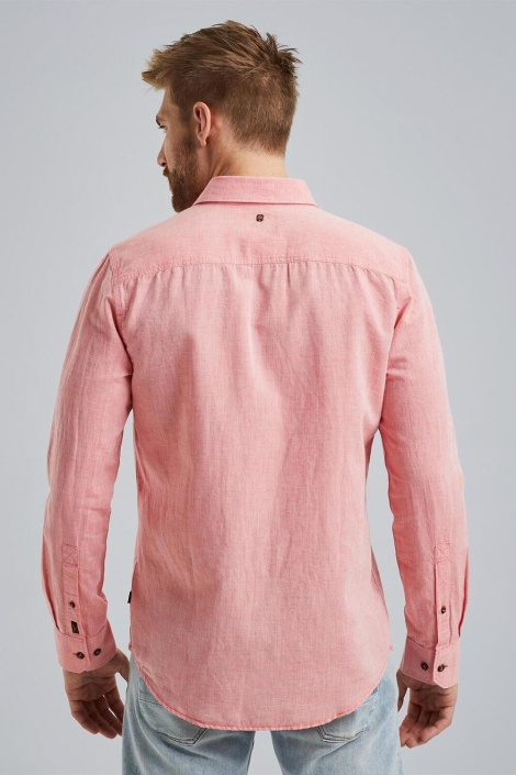 PME legend roze heren overhemd | Model achteraanzicht