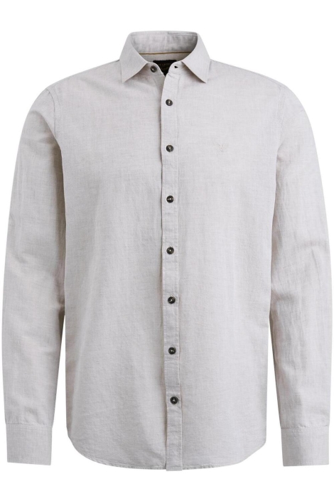 PME legend beige heren overhemd | Vooraanzicht