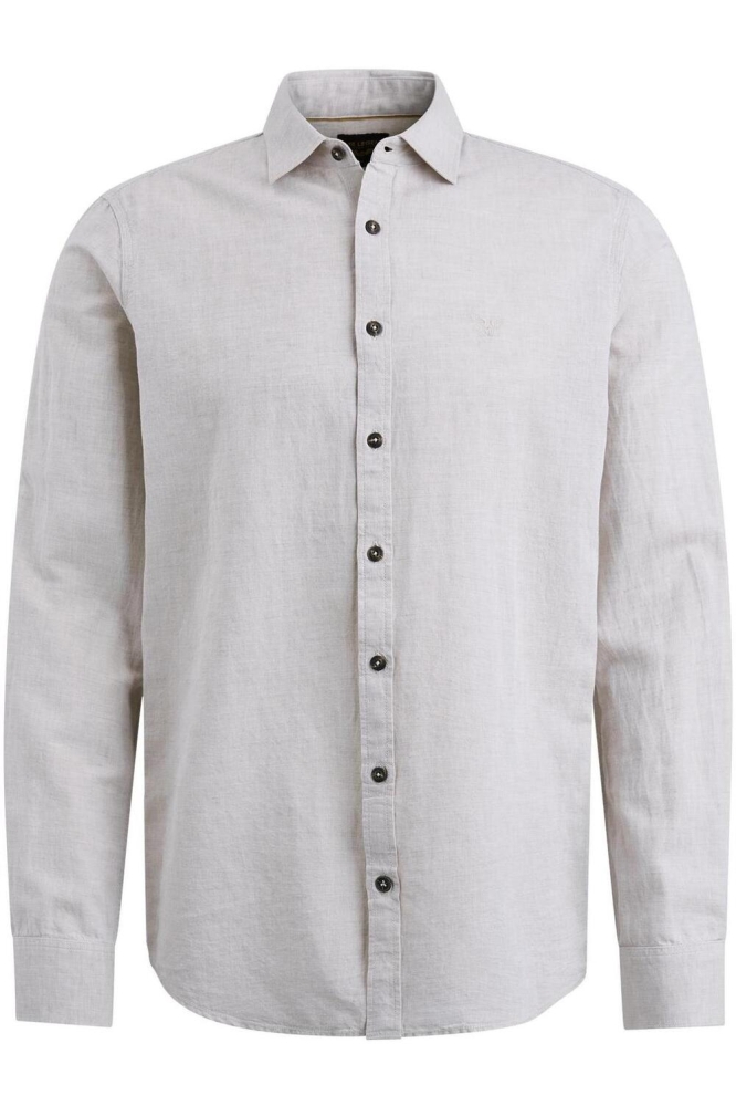 PME legend beige heren overhemd | Vooraanzicht