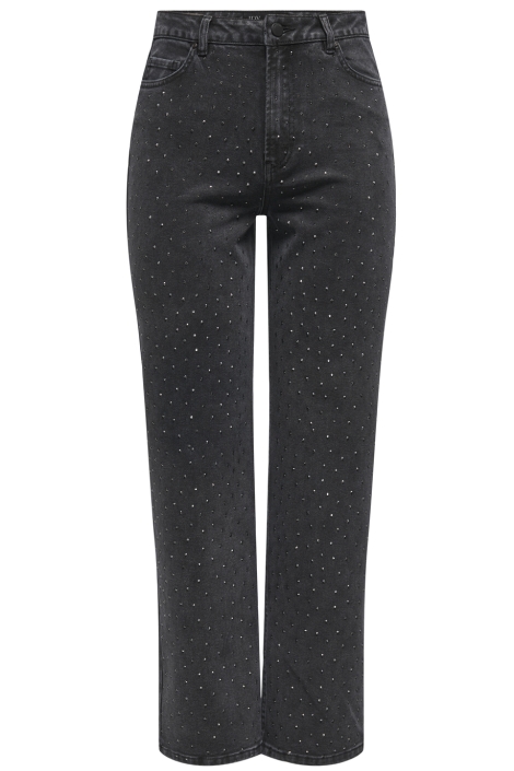 Jacqueline de Yong zwarte dames jeans | Vooraanzicht