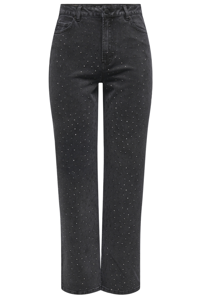 Jacqueline de Yong zwarte dames jeans | Vooraanzicht