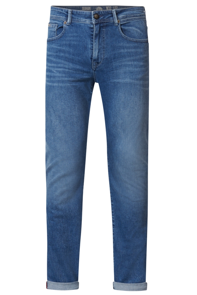 Petrol Industries blauwe heren jeans | Vooraanzicht
