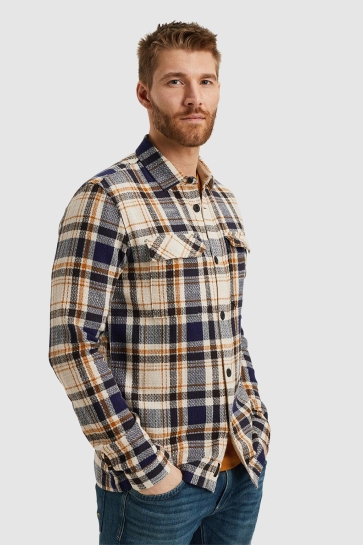 PME legend Overhemd LONG SLEEVE SHIRT DOBBY PSI2406230 5281