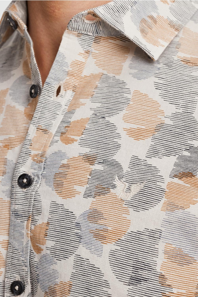 PME legend beige heren overhemd | Close up