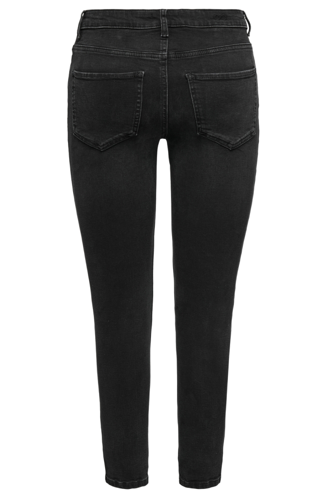 Jacqueline de Yong zwarte dames jeans | Achteraanzicht