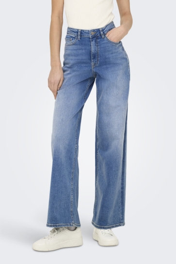 Jacqueline de Yong Jeans JDYFELINA-FINA HW WIDE MED BLUE DNM 15342089 Medium Blue Denim