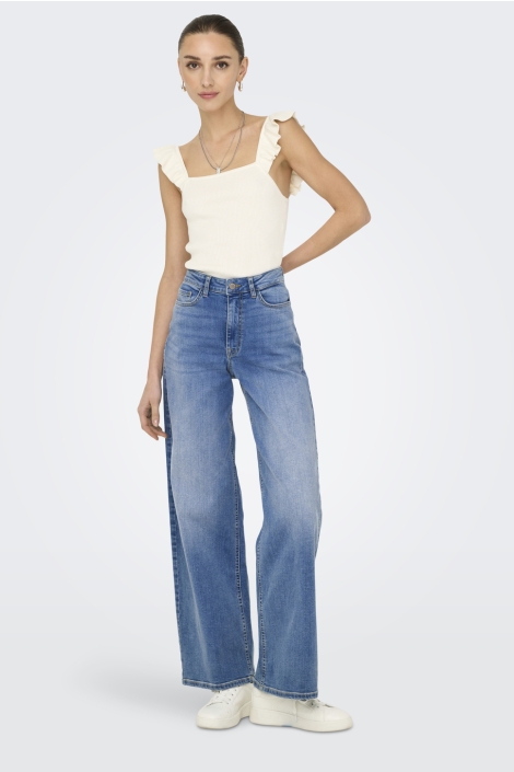 Jacqueline de Yong blauwe dames jeans | Model