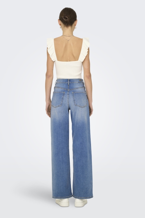 Jacqueline de Yong blauwe dames jeans | Model