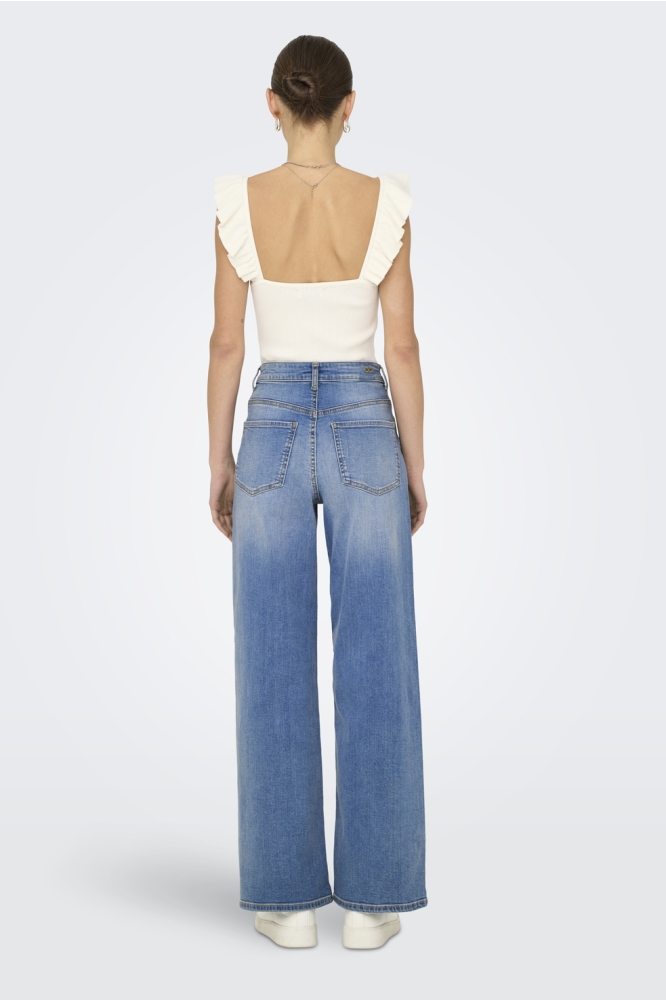 Jacqueline de Yong blauwe dames jeans | Model