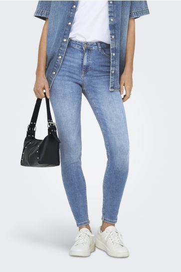 Jacqueline de Yong JDYFINA MW SKINNY ANK JNS MB NOOS D 15338243 MEDIUM BLUE DENIM