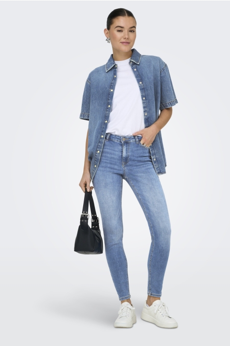 Jacqueline de Yong blauwe dames jeans | Model