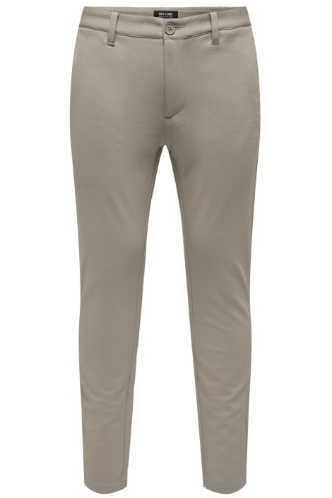Only & Sons beige heren broek | Vooraanzicht