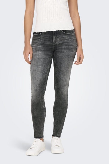 Only Jeans ONLBLUSH MID SK ANKLE RW DNM DOT227 15327015 Dark Grey Denim