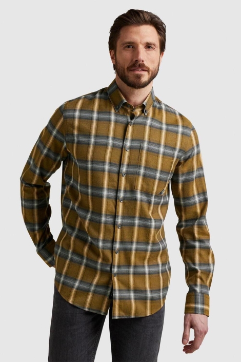 Vanguard gele heren overhemd | Model vooraanzicht