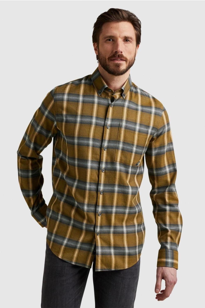 Vanguard gele heren overhemd | Model vooraanzicht