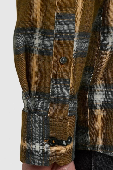 Vanguard gele heren overhemd | Close up