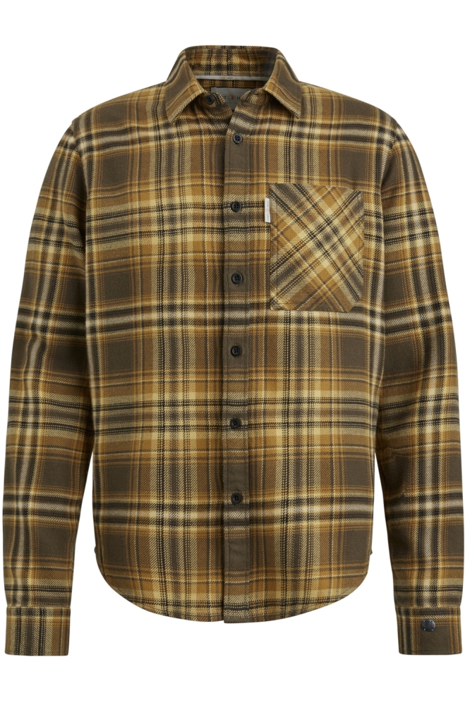 Cast Iron gele heren overhemd | Vooraanzicht