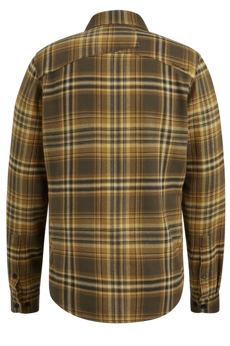 Cast Iron gele heren overhemd | Achteraanzicht