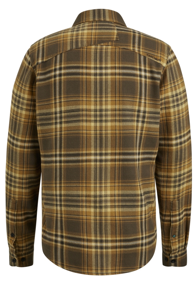 Cast Iron gele heren overhemd | Achteraanzicht