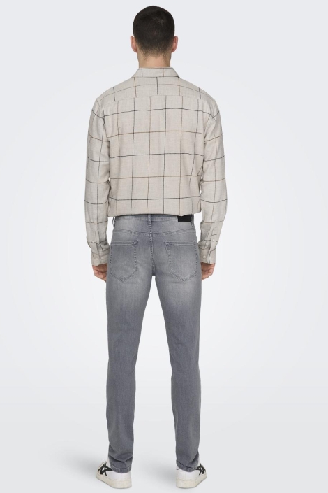 Only & Sons grijze heren jeans | Model