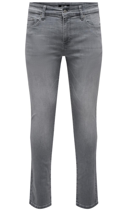Only & Sons grijze heren jeans | Vooraanzicht