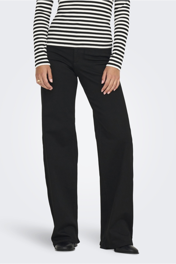 Only zwarte dames jeans | Model vooraanzicht