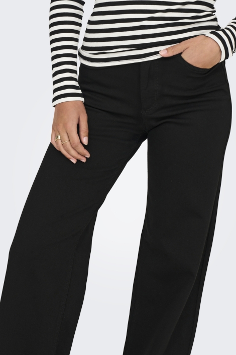 Only zwarte dames jeans | Model vooraanzicht