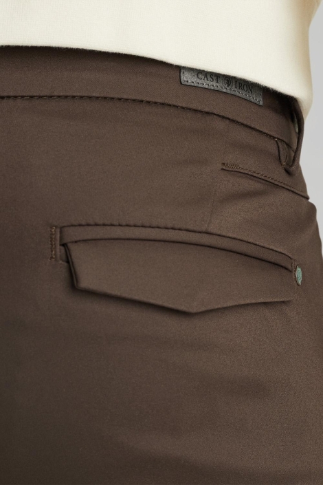 Cast Iron bruine heren broek | Close up