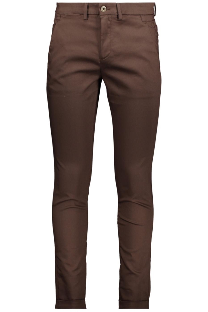 Cast Iron bruine heren broek | Vooraanzicht