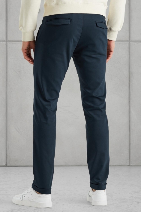 Cast Iron blauwe heren broek | Model vooraanzicht