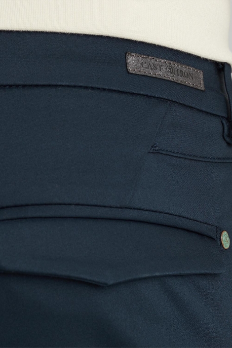 Cast Iron blauwe heren broek | Close up