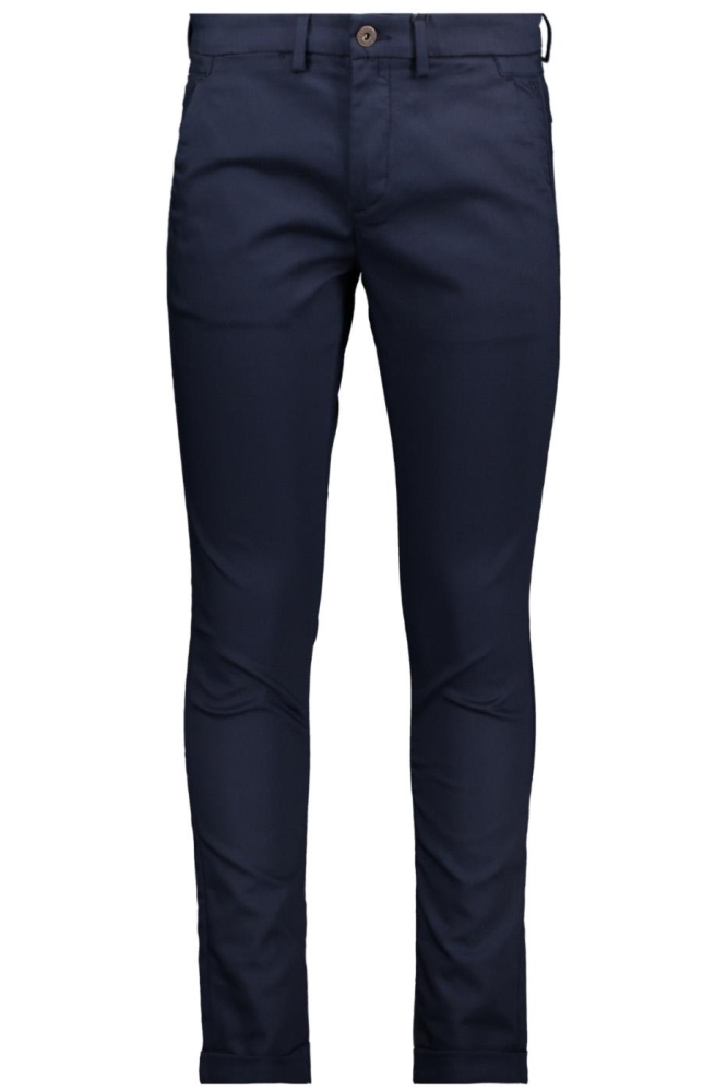 Cast Iron blauwe heren broek | Vooraanzicht