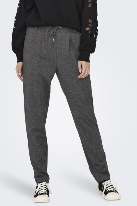 Only grijze dames broek | Model vooraanzicht