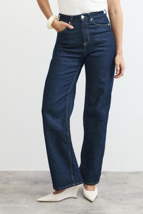 Vero Moda blauwe dames jeans | Model vooraanzicht