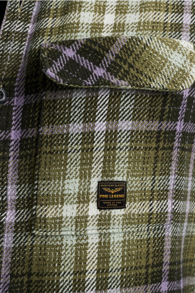 PME legend groene heren overhemd | Close up