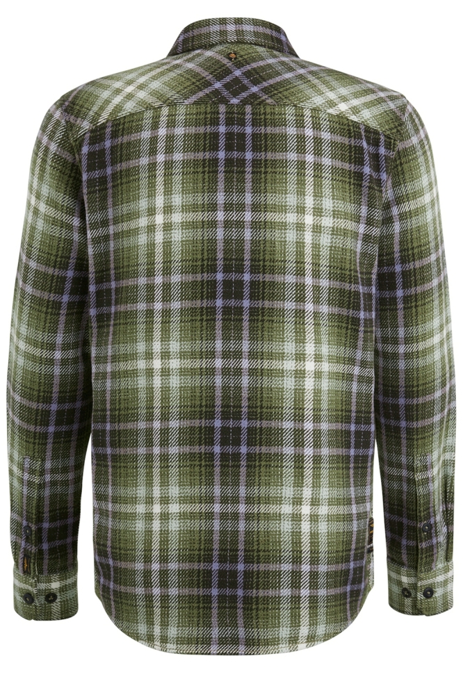 PME legend groene heren overhemd | Achteraanzicht