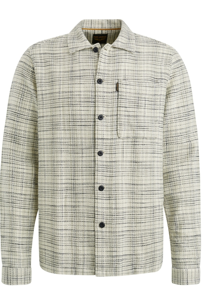 PME legend beige heren overhemd | Vooraanzicht