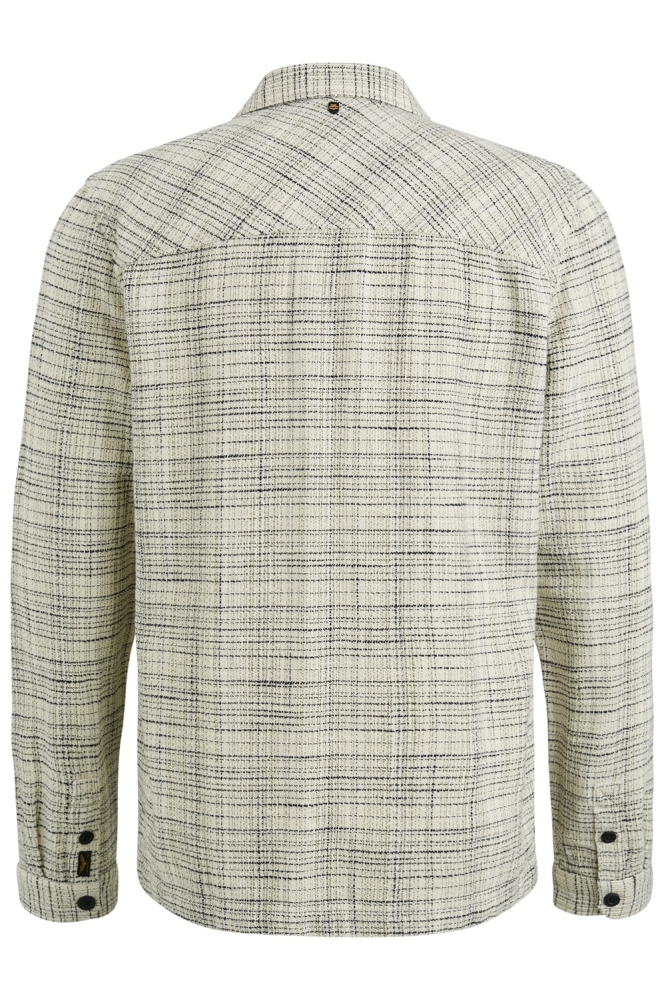 PME legend beige heren overhemd | Achteraanzicht