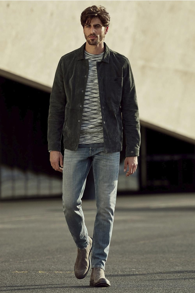 Cast Iron blauwe heren jeans | Sfeerbeeld, In situatie