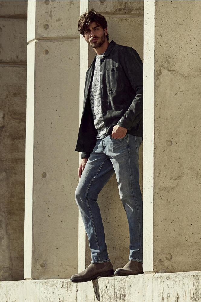 Cast Iron blauwe heren jeans | Sfeerbeeld, In situatie