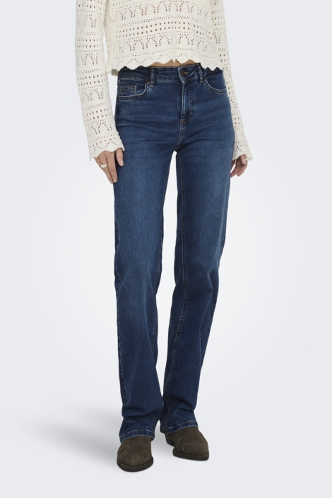 Only blauwe dames jeans | Model vooraanzicht