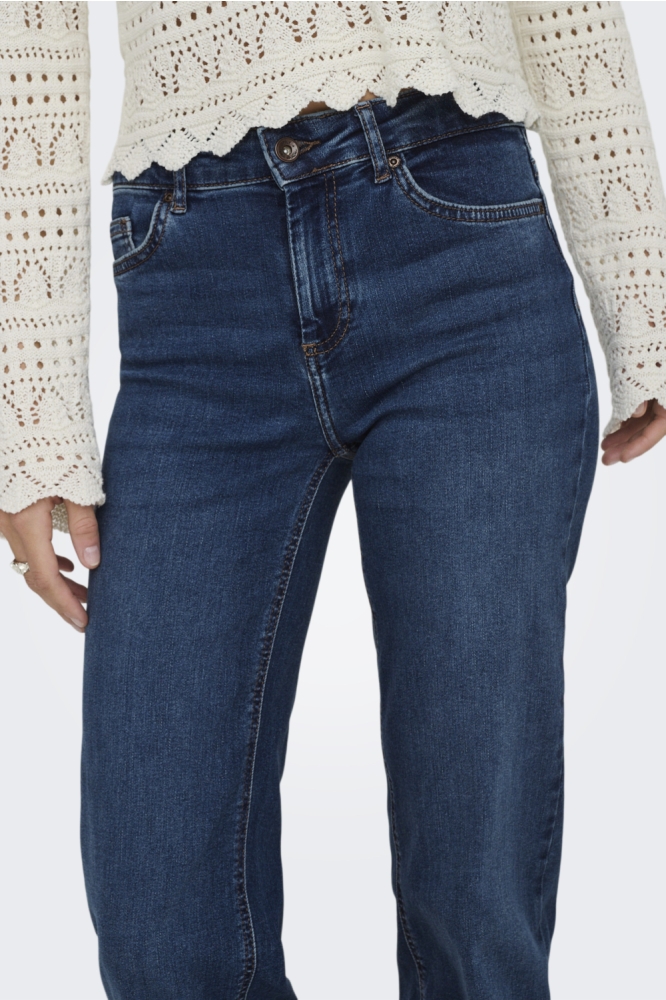 Only blauwe dames jeans | Model vooraanzicht