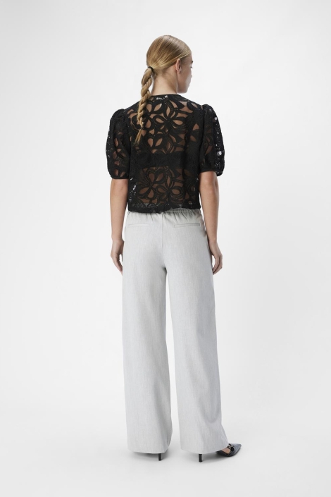 Object grijze dames broek | Model achteraanzicht