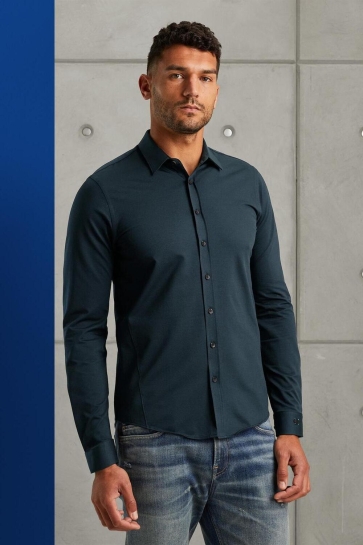 Cast Iron OVERHEMD VAN TWILL JERSEY CSI2408204 5442