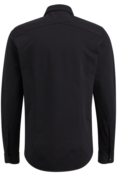 Cast Iron zwarte heren overhemd | Achteraanzicht