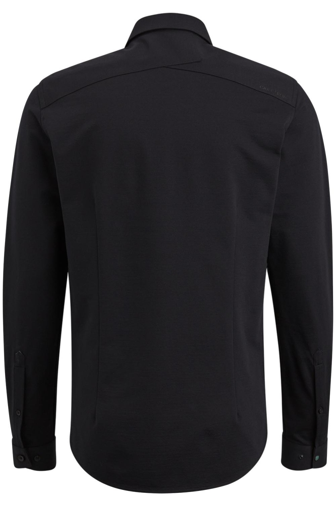 Cast Iron zwarte heren overhemd | Achteraanzicht