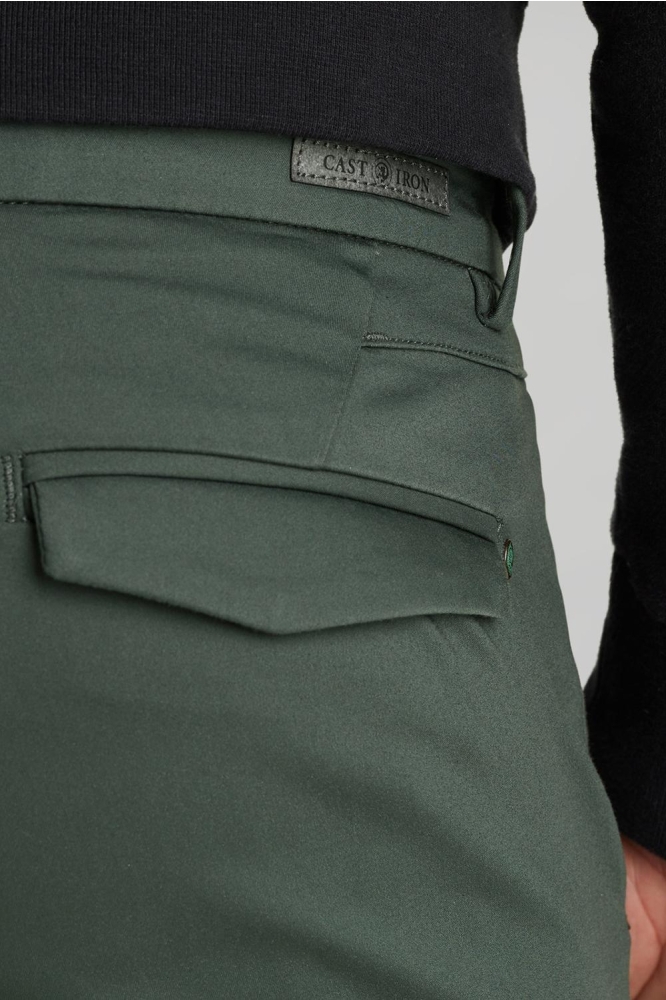 Cast Iron groene heren broek | Close up